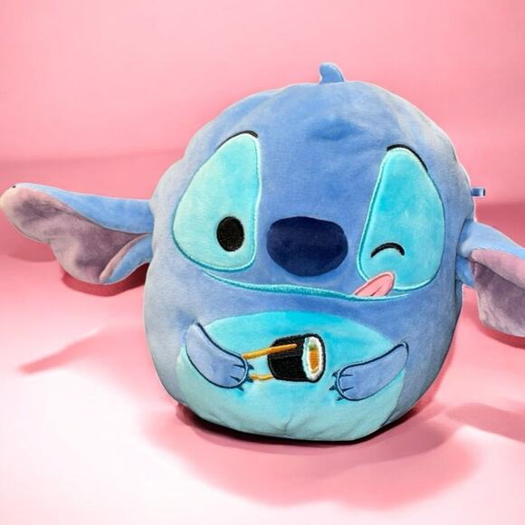 Squishmallows Plush Pillow Disney Stitch Sushi Chopsticks Shower Gift Nursery 8" - Picture 1 of 9